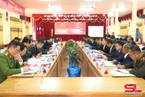 Giao ban công tác phối hợp giữa các huyện Mộc Châu - Vân  Hồ - Sốp Bâu