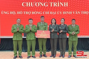 Hỗ trợ cán bộ công an có hoàn cảnh khó khăn