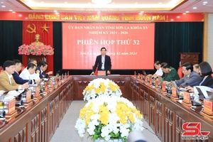 Phiên họp thứ 32, UBND tỉnh khóa XV, nhiệm kỳ 2021 – 2026