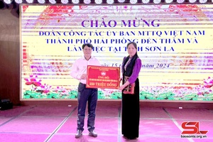 Đoàn công tác Ủy ban MTTQ Việt Nam thành phố Hải Phòng làm việc với Ủy ban MTTQ Việt Nam tỉnh Sơn La