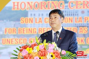 Bài phát biểu của đồng chí Nguyễn Hữu Đông, Ủy viên BCH Trung ương Đảng, Bí thư Tỉnh ủy, Trưởng Đoàn đại biểu Quốc hội tỉnh, tại Lễ vinh danh thành phố Sơn La được ghi danh vào mạng lưới "Thành phố học tập toàn cầu" của UNESCO