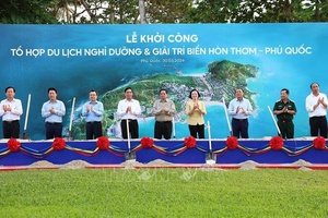 Thủ tướng dự khởi công Tổ hợp du lịch, nghỉ dưỡng và giải trí biển Hòn Thơm