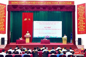 'Kỳ họp HĐND huyện Quỳnh Nhai giải quyết công việc phát sinh đột xuất
