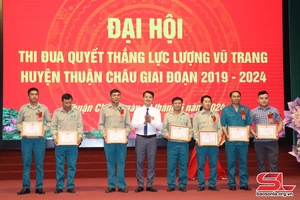 Đại hội thi đua Quyết thắng lực lượng vũ trang huyện Thuận Châu giai đoạn 2019-2024