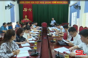 Hội đồng thẩm định Đề án phân loại đô thị loại V tỉnh làm việc với huyện Sông Mã