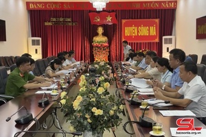 Ban Chỉ đạo phòng, chống và kiểm soát ma túy tỉnh làm việc tại huyện Sông Mã