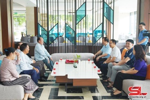 Đoàn đại biểu tỉnh U Đôm Xay sang thăm tỉnh Sơn La