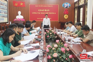 Giao ban công tác báo chí tháng 6