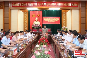 Thường trực Tỉnh ủy làm việc với Ban Thường vụ Huyện ủy Quỳnh Nhai