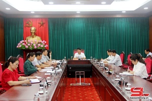 Họp Ban Chỉ đạo Cuộc thi chính luận về bảo vệ nền tảng tư tưởng của Đảng, tỉnh Sơn La lần thứ hai, năm 2024