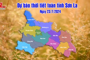 Dự báo thời tiết toàn tỉnh Sơn La ngày 23/7/2024