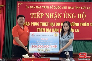 Tiếp nhận ủng hộ khắc phục thiệt hại do ảnh hưởng thiên tai