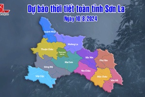 Dự báo thời tiết toàn tỉnh Sơn La ngày 10/8/2024