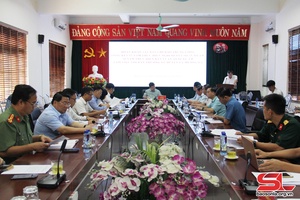 Đoàn khảo sát Ban Chỉ đạo Trung ương tổng kết 15 năm thực hiện Nghị quyết 25-NQ/TW làm việc với Ban Thường vụ Huyện ủy Mường La