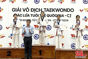 Sơn La giành 9 huy chương tại Giải vô địch teakwondo các lứa tuổi trẻ Quốc gia 2024