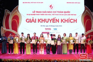 Sơn La có 1 tác phẩm đạt Giải Báo chí toàn quốc “Vì sự nghiệp phát triển Văn hoá Thể thao và Du lịch”