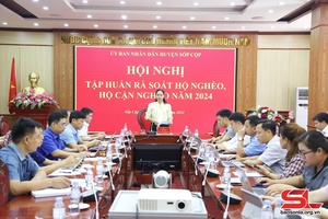 Tập huấn rà soát hộ nghèo, hộ cận nghèo năm 2024