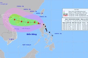 Bão số 3 tăng cấp nhanh, biển động dữ dội
