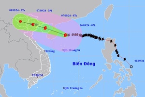 Đêm nay, bão mạnh cấp 12-13, giật cấp 16 vào vịnh Bắc Bộ