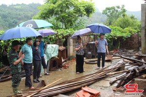 Bí thư Thành ủy kiểm tra phòng chống, khắc phục thiệt hại thiên tai 