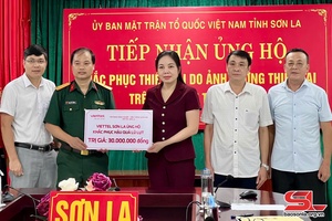 'Sơn La tiếp nhận gần 15 tỷ đồng ủng hộ khắc phục hậu quả thiên tai