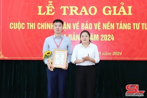 'Trao giải Cuộc thi chính luận về bảo vệ nền tảng tư tưởng của Đảng năm 2024