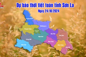 Dự báo thời tiết toàn tỉnh Sơn La ngày 24/10/2024