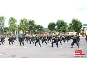 'Bộ Tư lệnh Cảnh sát cơ động kiểm tra tại Công an tỉnh Sơn La