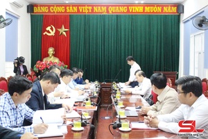 Đoàn kiểm tra của Ban Thường vụ Tỉnh ủy làm việc tại huyện Sông Mã