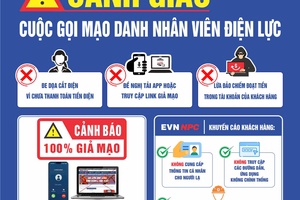 'Cảnh giác với thủ đoạn giả danh cán bộ điện lực để lừa đảo