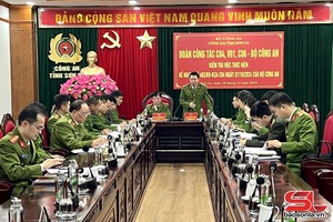 'Đoàn công tác C04 Bộ Công an làm việc tại Công an tại tỉnh Sơn La