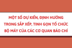 'Dự kiến sắp xếp, tinh gọn tổ chức bộ máy của các cơ quan báo chí