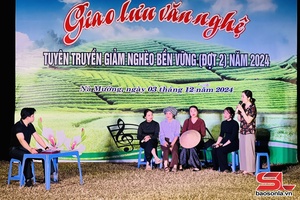 'Giao lưu văn nghệ tuyên truyền giảm nghèo bền vững