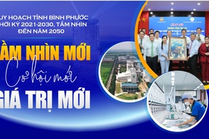 'Quy hoạch tỉnh Bình Phước thời kỳ 2021-2030, tầm nhìn đến năm 2050: TẦM NHÌN MỚI, CƠ HỘI MỚI, GIÁ TRỊ MỚI