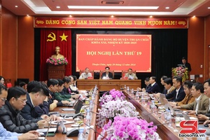 Hội nghị Ban Chấp hành Đảng bộ huyện Thuận Châu lần thứ 19
