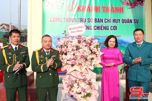 'Khánh thành công trình trụ sở Ban Chỉ huy Quân sự phường Chiềng Cơi