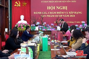 'Yên Châu tổ chức đánh giá, chấm điểm và xếp hạng sản phẩm OCOP năm 2024