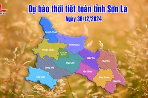 'Dự báo thời tiết toàn tỉnh Sơn La ngày 30/12/2024