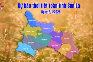 'Dự báo thời tiết toàn tỉnh Sơn La ngày 2/1/2025