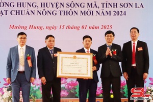 'Xã Mường Hung đạt chuẩn nông thôn mới