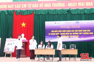 'Ngoại khóa tìm hiểu kiến thức chăm sóc sức khỏe sinh sản vị thành niên