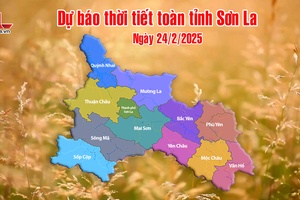 'Dự báo thời tiết toàn tỉnh Sơn La ngày 24/2/2025