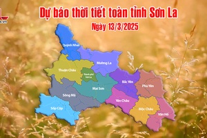 'Dự báo thời tiết toàn tỉnh Sơn La ngày 13/3/2025