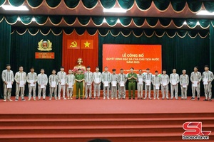 'Công bố quyết định đặc xá của Chủ tịch nước tại Trại giam Yên Hạ