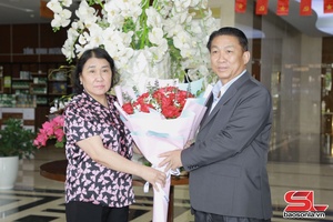 Đoàn đại biểu biên giới tỉnh Luông Pha Bang sang giao ban công tác biên giới mở rộng năm 2025 tại tỉnh Sơn La