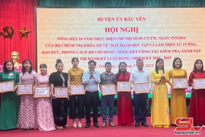 'Huyện ủy Bắc Yên tổng kết 10 năm thực hiện Chỉ thị số 05-CT/TW