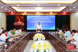 'Họp Ban chỉ đạo về phát triển khoa học, công nghệ đổi mới sáng tạo, chuyển đổi số