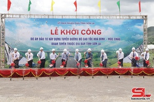Khởi công Dự án đầu tư xây dựng tuyến đường bộ cao tốc Hòa Bình – Mộc Châu đoạn tuyến thuộc địa bàn tỉnh Sơn La