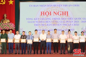 Thuận Châu tổng kết chương trình mục tiêu quốc gia giảm nghèo bền vững