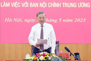 Tổng Bí thư Tô Lâm làm việc với Ban Nội chính Trung ương